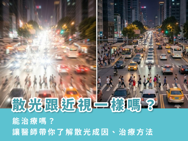 散光跟近視一樣嗎？能治療嗎？讓醫師帶你了解散光成因、治療方法